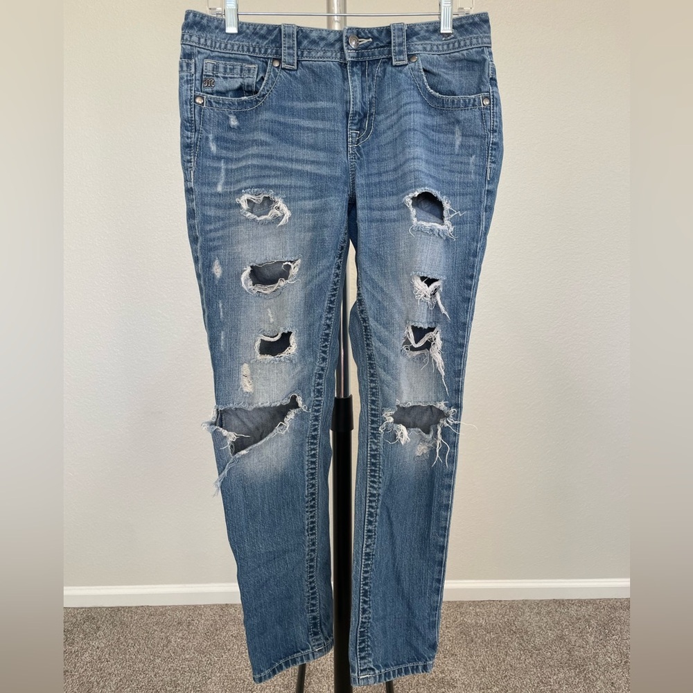 Miss Me Grunge Streetwear Boyfriend Ankle Jeans 26
